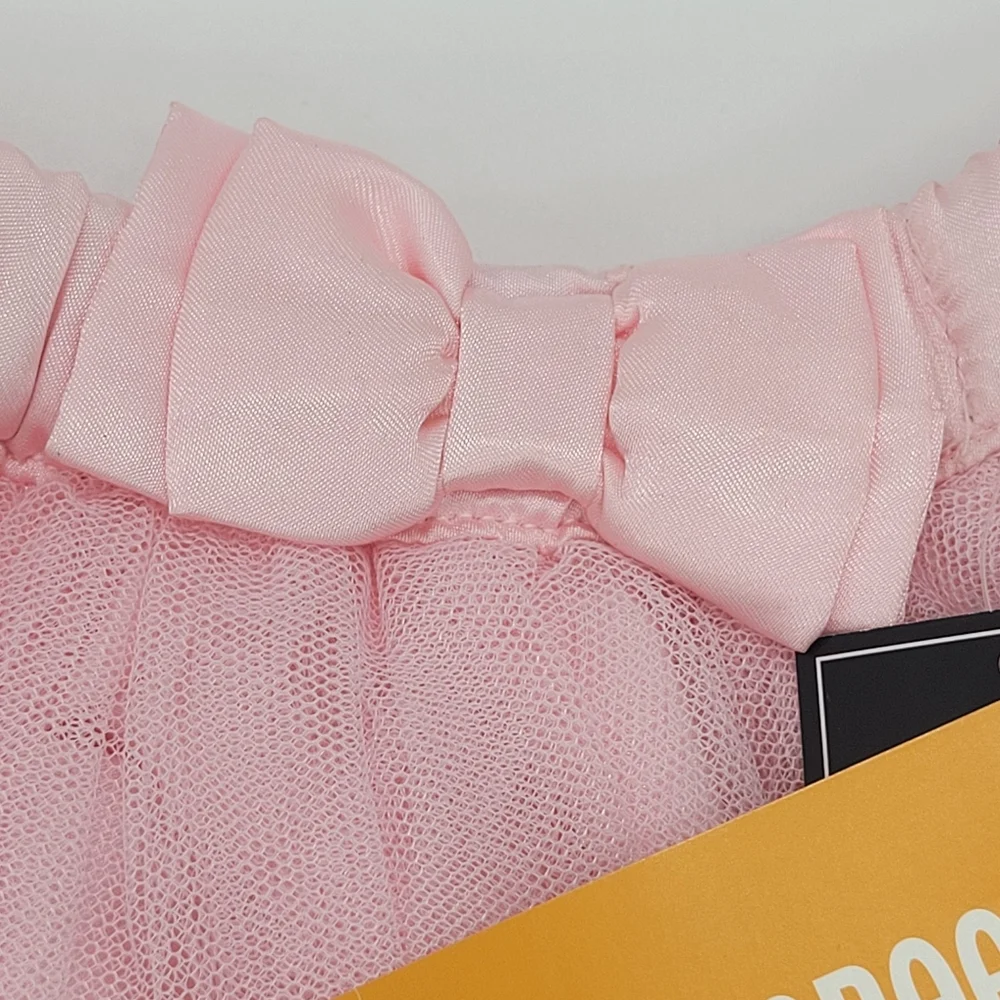 Gymboree Pink Tutu Skirt Tulle Bow Elastic Waist Diaper Cover Size 12-18mo NEW